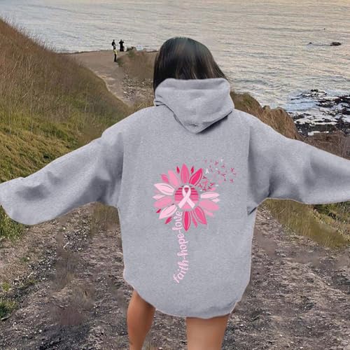Sweat à capuche surdimensionné pull ample femme contre le froid - 2