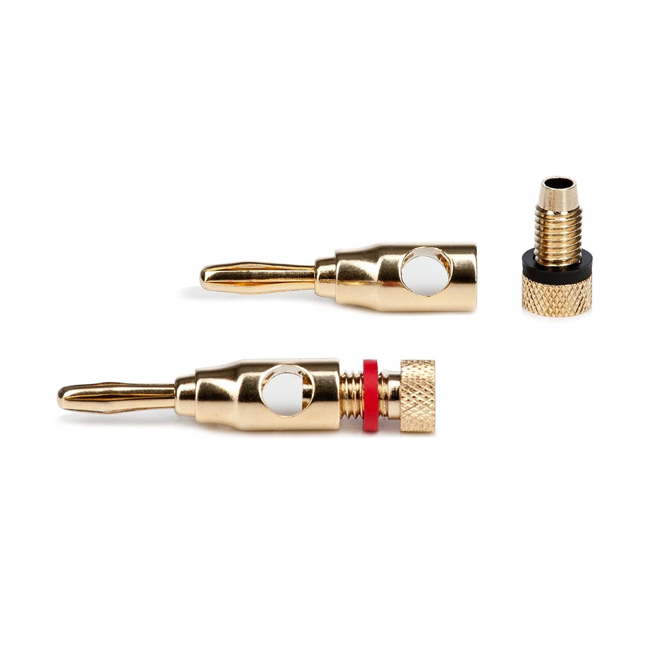 Teufel 2.0 Stereo-Kabel-Set Performance - Kupfer Lautsprecherkabel, 8 hochwertige Spikes, 2 Paar Bananenstecker
