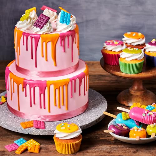 FunCakes Rollfondant Sweet Pink: Einfach zu verwenden, glatt, flexibel, weich und biegsam, perfekt zum Dekorieren von Kuchen, halal, koscher und glutenfrei, 250 g
