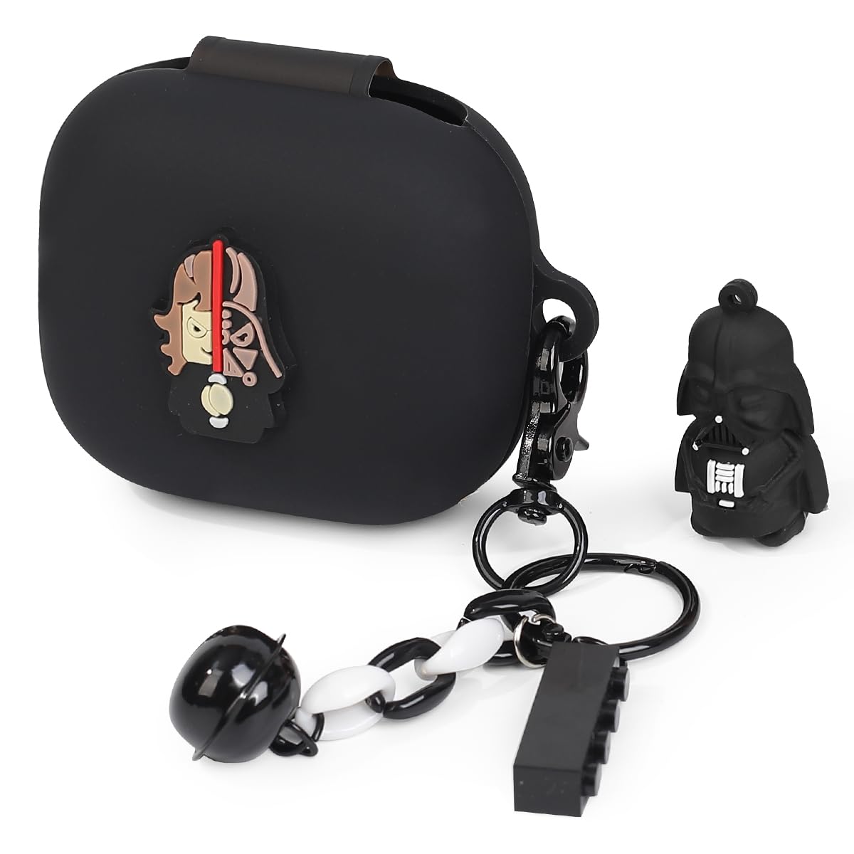 Silicone Case for Powerbeats Pro 2 Wireless Earbuds with Doll Lanyard Carabiner, Cute Cartoon Case Cover Protective Shockproof with Multiple Styles of