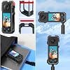 Insta 360 X5 Quick Release Aluminum Metal Frame Cage Bag Case with Silicone Lens Cap Screen Protector for Insta360 X5 X 5 Camera Accessories Kit Multi-use Mount Clamp Adapter