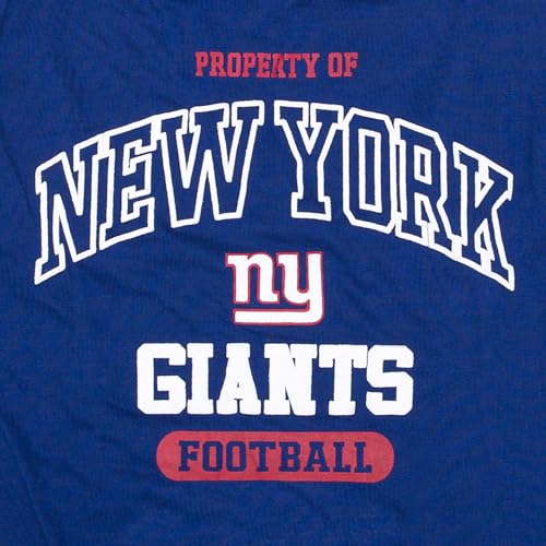 Image of NFL New York Giants Dog T-Shirt for Pets, Size Medium. Officially Licensed Pet Shirt with Team Logo, Soft Stretchable Comfort Fit Apparel for Dogs & Cats