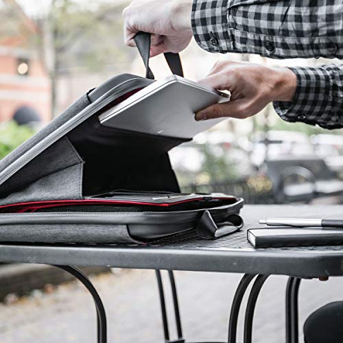 KeySmart Urban Union Portfolio Briefcase - Slim Hard Shell 15\" Laptop Briefcase - Thumbnail 6
