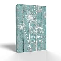 SIGNWIN Canvas Wall Art Dandelion Illustration Canvas Prints Home Artwork Decoration for Living Room,Bedroom - 12x18 inches
