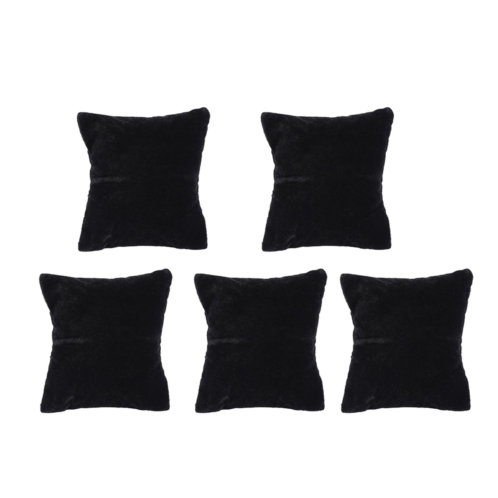 WUYXTO 5pcs Bangle Stand Jewelry Storage Velvet Display Pillow Watch Bracelet Holder Organizer For Packaging(Black)