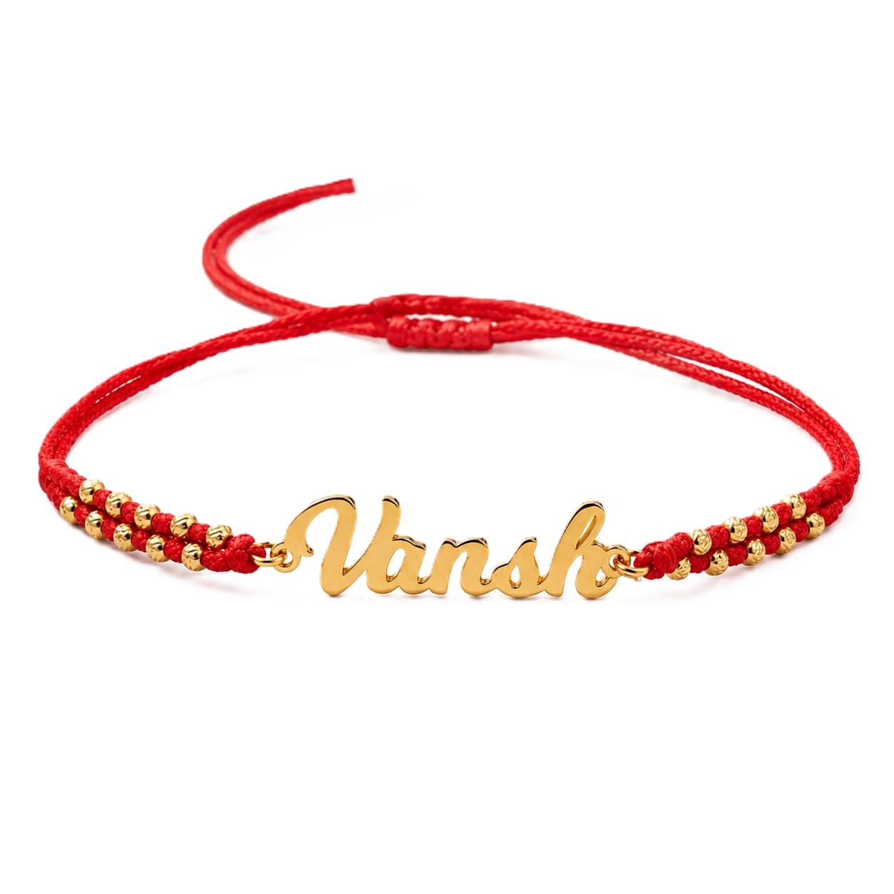 Custom Name Brass Rakhi with Soft Cotton Thread for Brother-image-12