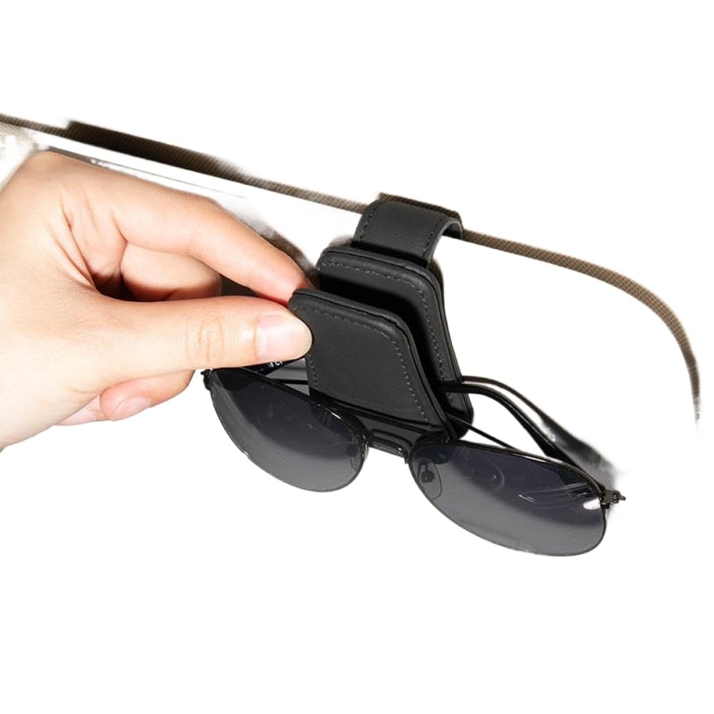 Soporte para Gafas de Sol Compatible con Visera Interior del Coche