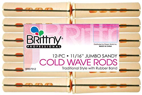Brittny Rod Cold Wave Jumbo-Sandy 12Ct (Pack of 3)