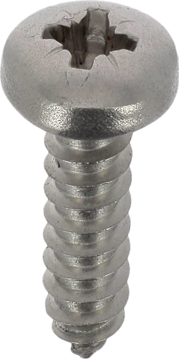 Pozidrive Pan Head Screw Cylinder Head 4.8 mm x 19 mm, DIN 7981, Stainless Steel, Pack of 15