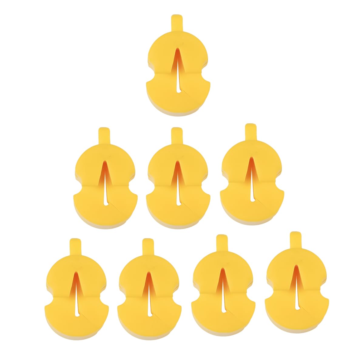 Muiltvoe 8 Pcs Mute For Violin Practise Silencer Violin Instrument Accessories Viola Bridge Yellow