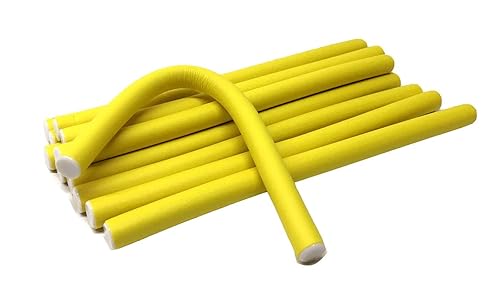 Rodillos rizadores de pelo de 1/2" de diámetro y 9.5" de longitud, paquete de 12