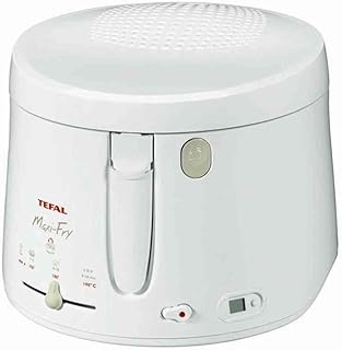 Tefal Maxi Fry FF1001 Freidora, 1900 W, 1.2 Kg, Aluminio, Blanco