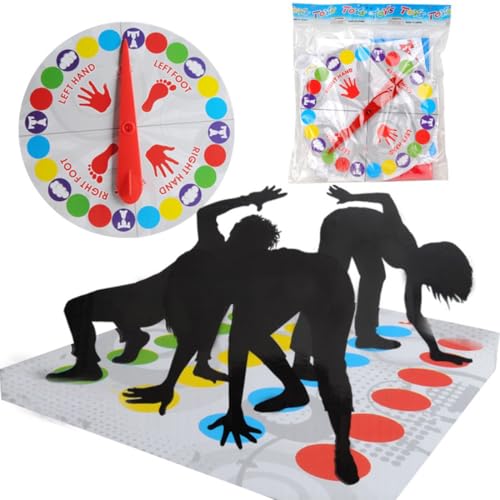 1 Artikel Twister Spiel, Partyspiele, Twisting Spiele, Teamspiel, Twister Spiel für Kinder und Erwachsen, Lustige Spiele Für die Familie Interaktion