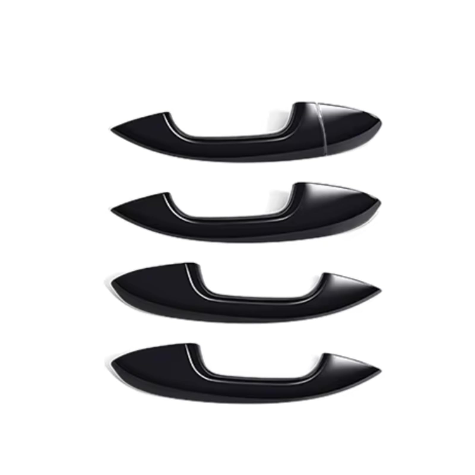 Qdzvalumv Black Lhd Car Door Handles Cover Shell Compatible With Benz For W247 2020-2024 For W205 2015-2021 Car Door Handle Cover Trim Set Accessories(Black Lhd)