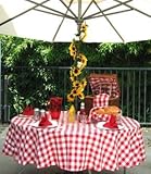 Polyester Gingham Umbrella Table Cloth 68