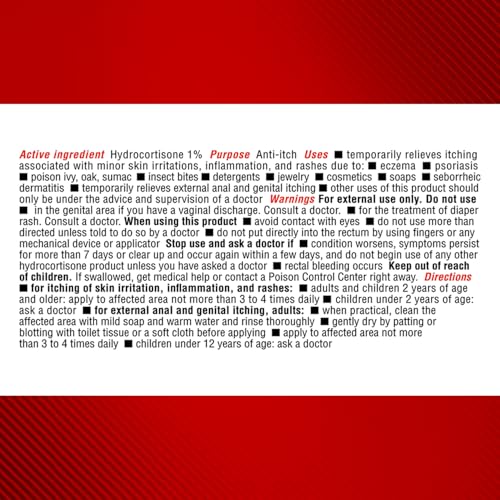 Image of Cortizone-10 Maximum Strength Intensive Healing Itch Relief Cream, 1% Hydrocortisone, Fast-Acting, Anti-Itch Cream for Bug Bites, Rash, Eczema, Psoriasis, Poison Ivy, Oak, Sumac & More, 2 oz, 4 Pack