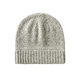 EURKEA 100% Pure Cashmere Winter Beanie Skullies Cap for Women, Soft Warm Lightweight Beanie