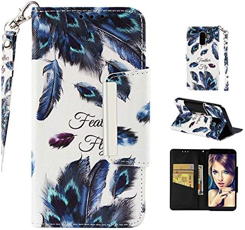 Samsung J8 Case Wallet Leather,Samsung Galaxy A6 Plus Case for Women,Galaxy A9 Star Lite Case,Samsung Galaxy J8 Case with Card Card Holder Slot Strap Stand Case for Galaxy J8/A6+ A6 Plus/A9 Star Lite