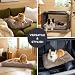 BEDSURE Flauschiges Hundebett Grosse Hunde - 104x69x8 cm Hundebett waschbar für große Hunde, rutschfeste Unterseite, plüsch Hundekissen, Kamel