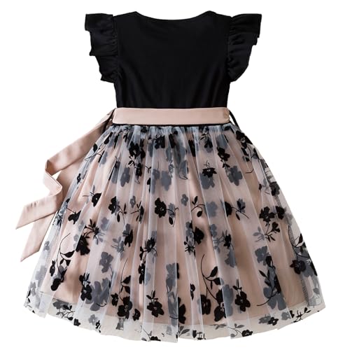 HNXDYY Little Girl Tutu Dress Ruffle Summer Holiday Casual Princess Dresses3