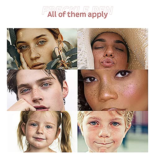 image for DAGEDA Colors Freckle Pen, 2Pcs Natural Lifelike Freckle Makeup Pen Wa