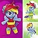 My Little Pony Smashin’ Fashion Rainbow Dash Set - 3-Inch Poseable Figure with Fashion Accessories and Surprise Toy Unboxing, 9 Pieces