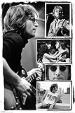 John Lennon Black And White Music Photo Collage Cool Wall Decor Art Print Poster 24x36
