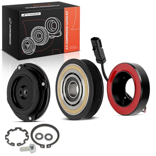 A-Premium Air Conditioner AC Compressor Clutch Kit Compatible with Jeep WK Series Grand Cherokee 2005-2007, XK Series Commander 2006-2007, 3.7L 4.7L, Fit 10S17E Style Only