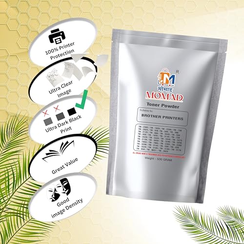 Image of Ultra Dark Toner Powder Compatible with Brother Printers & Toner Cartridge (500 gram)