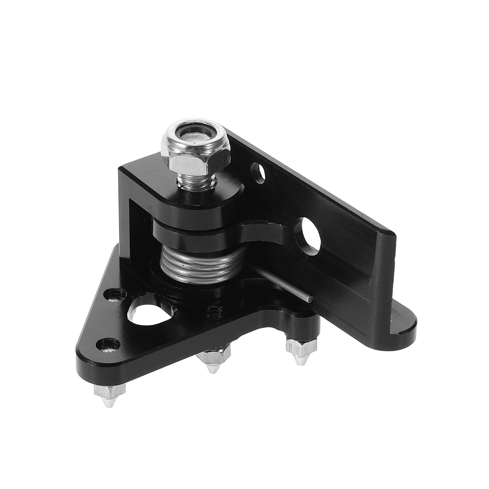 Pedal de freno ergonómico de aluminio para motocicleta con base antideslizante negra