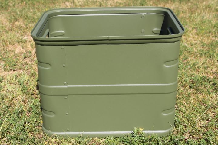 スタッキング アルミコンテナボックス 49L ガレージ収納箱 コンテナ