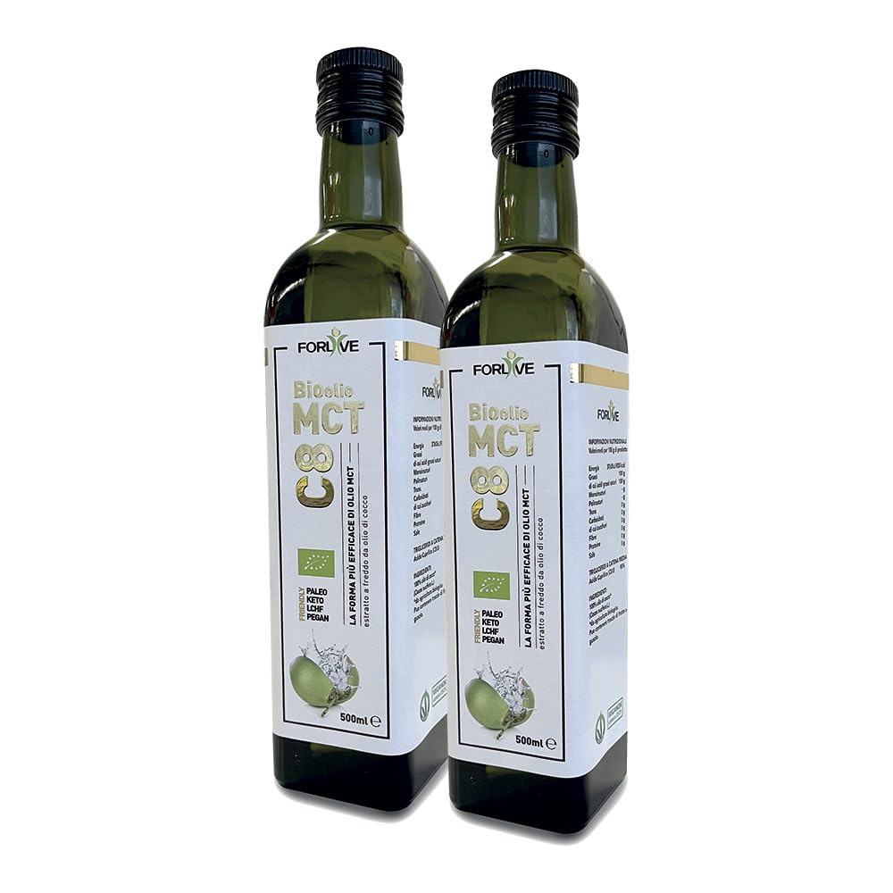 FORLIVE MCT C8 OLIO 500 ML 2 PEZZI CONFEZIONE RISPARMIO