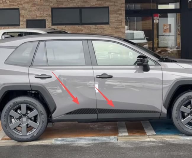 Compatible with Toyota Rav4 2025 2026 Body Side Molding Set, Car Door Trim Accessories Auto Covers Parts (Carbon Fiber)