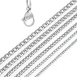 ✅ KLASSISCHES DESIGN - Unsere Halskette ist eine klassische Panzerkette welche in verschiedenen Längen und Breiten verfügbar ist
