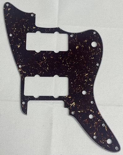 For Fit Squier Affinity Jazzmaster Style Guitar Pickguard (4 Ply Brown Tortoise)