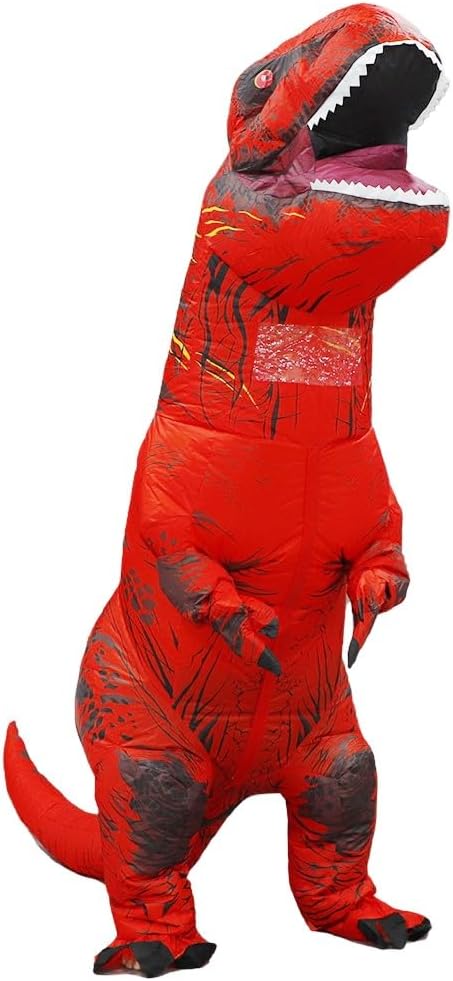 Inflatable Dinosaur Costume Adult Trex Costume Adult Blow up T-Rex Costume Halloween Costumes for Women - Image 6