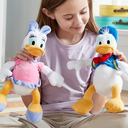 Disney Store Official Daisy Duck Small Soft Toy for Kids, 30cm/11, Cuddly Character with Soft Feel Finish and Embroidered Details, Squishy Bean Bag Tummy - Suitable for Ages 0+ - Image 3