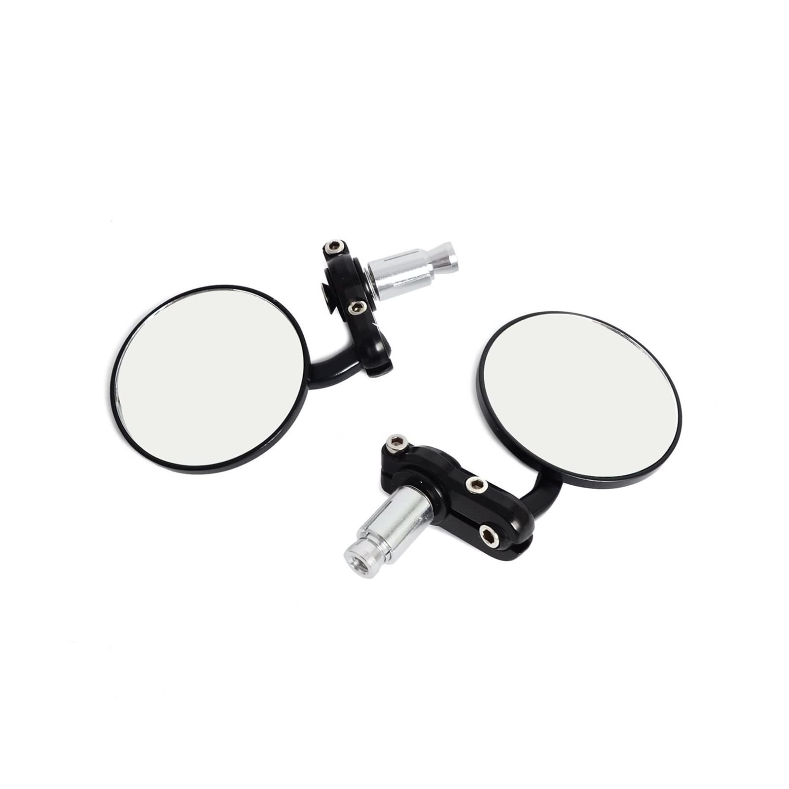 Motorcycle Rearview Mirrors Pour Yamaha Rond Ellipse Miroir Moto Guidon Réglable Vélo Équitation 1 Set Rétroviseur Vélo Rétroviseurs Moto