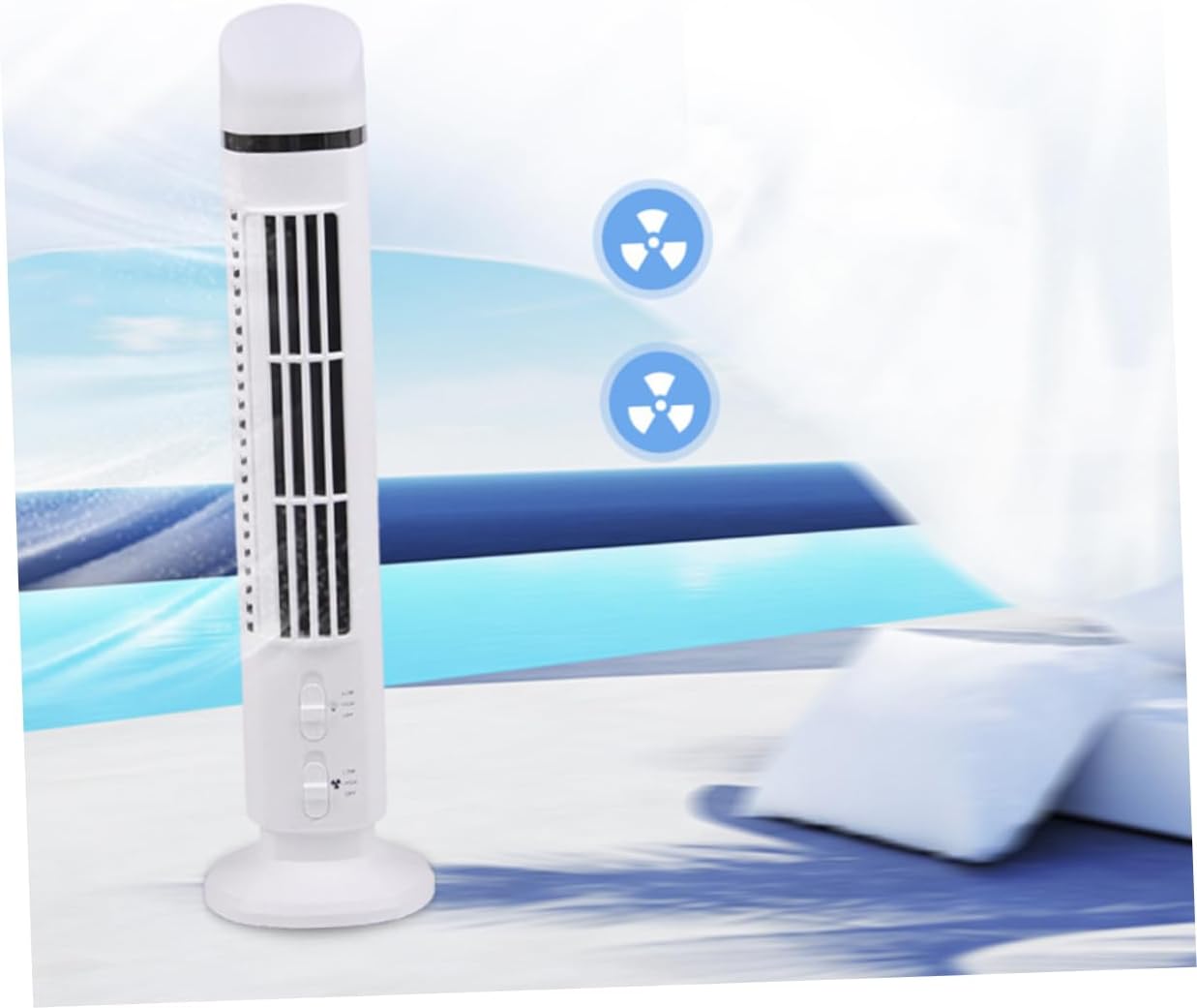 Mini Usb Desk Fan with Light Multi-function Quiet Cooling Fan for Home Office Bladeless Design for Boys and Girls and Elderly White Color Accessory