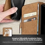MoEx® etui z klapką w stylu książkowym do Wiko Lenny | Przegródki na karty / pieniądze stojak, czarne
