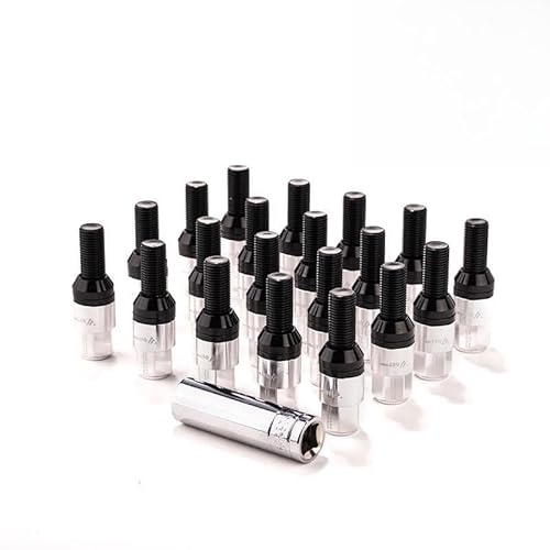 JKAPCYJFHF �݊��� 20���� M14x1.25 �z�C�[�����O�{���g 28mm �V�����N�R�[�� �݊��� SEAT �X�^�b�h�p �A�t�^�[�}�[�P�b�g���� �V���o�[