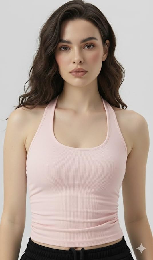 Image of FASHA Women Jogger & Crop Top Set | Stylish 2-Piece Co-Ord Lounge Wear for Women | High Waist Joggers with Trendy Crop Top | Casual Wear | Gym Wear | Travel Outfit|Tracksuit Co-Ord for Girls