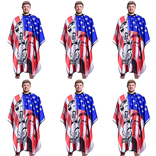 SOMIDE Pack of 6 Professional Salon Cape, Barber Cape Haircut Gown Apron, Cutting Hairdressing Haircut Cape