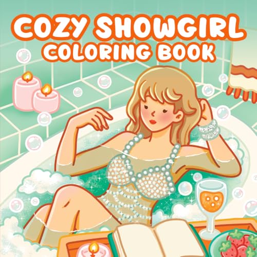 Cozy Showgirl Coloring Book: Bold and Easy Pages Inspired by the Most Iconic Showgirl and Her Cozy Life Moments image 2
