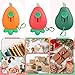 3Pcs Mini Fruit Shaped Retractable Utility Knife Box Cutter Letter Opener Portable Utility Knives Art & Craft Cutter Office School Stationery for Students, DIY Crafts, Cutting Envelope Paper Cardboard