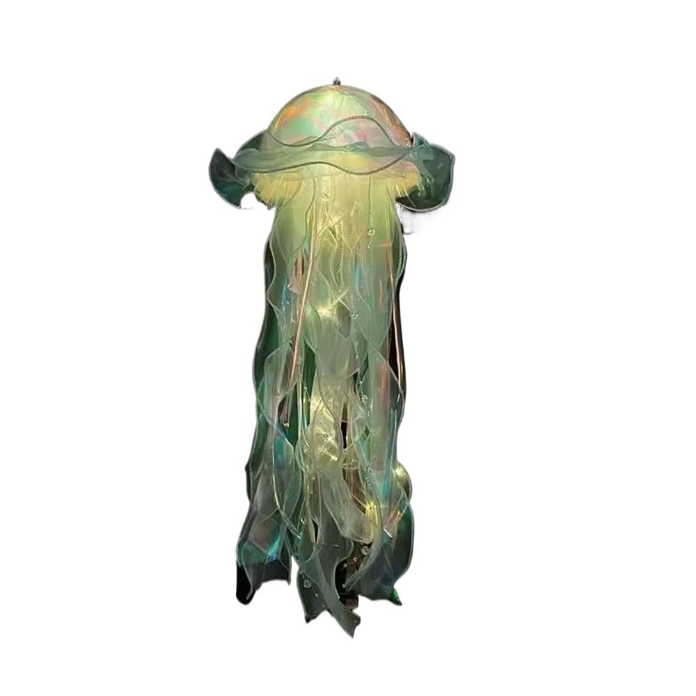 Colorful Jellyfish Lantern Ocean Animals Party Decor Under The Sea Theme Birthday Party Decor Jellyfish Lantern Photo Props(Yellow)