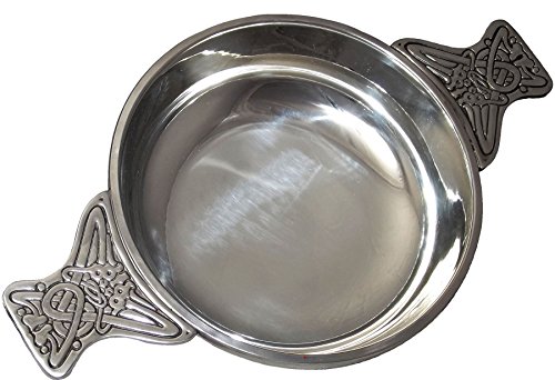 Tazón Quaich escocés de peltre I LUV LTD copa de cata artesanal de 100mm 3