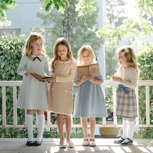 Image of Hope & Henry Girls' Milano Tipped Sweater Dress
