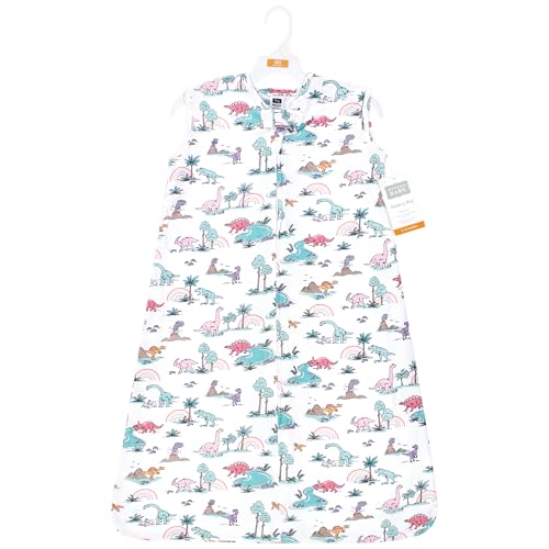 hudson baby unisex baby cotton sleeveless wearable sleeping bag sack blanket pink dinosaur adventures 18-24 months