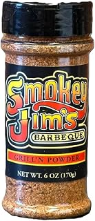 Smokey Jim's Barbeque - Grill'n Powder - Bold All-Purpose BBQ Seasoning & Dry Rub, 6 oz - Classic Dry Rub for Ribs, Chicken, Steak, Veggies & More
